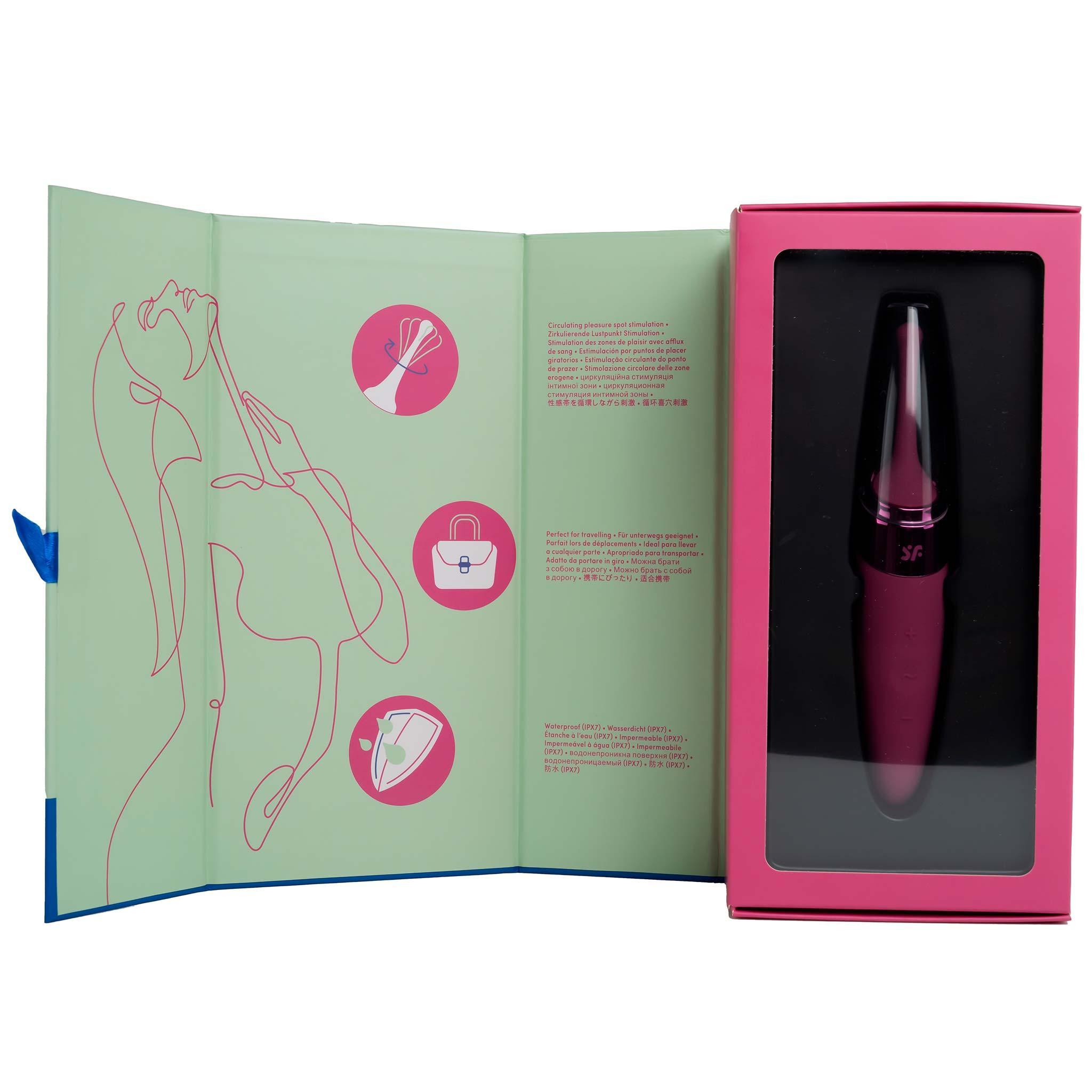 Satisfyer Twirling Delight Vibrator, Berry, 17 cm Satisfyer Twirling Delight Vibrator, Berry, 17 cm