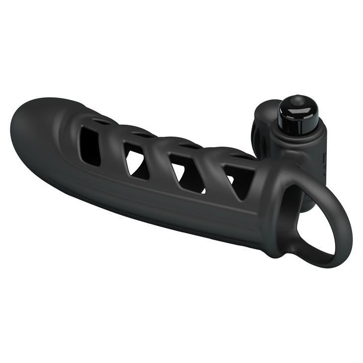PRETTY LOVE - Penis Sleeve Ii, 10 functions of vibrationsilicone1 AAA batterywaterproof 45-178