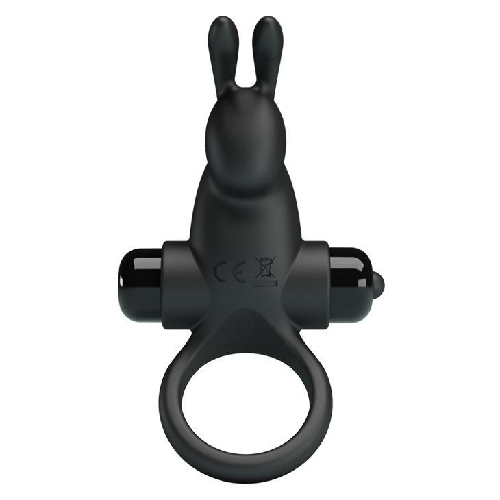 PRETTY LOVE - Vibrant Penis Ring, Black, 56 mm