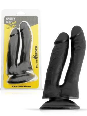 RudeRider Double Dude Pascal & Andre, 18 cm, Black RudeRider Double Dude Pascal & Andre, 18 cm, Black
