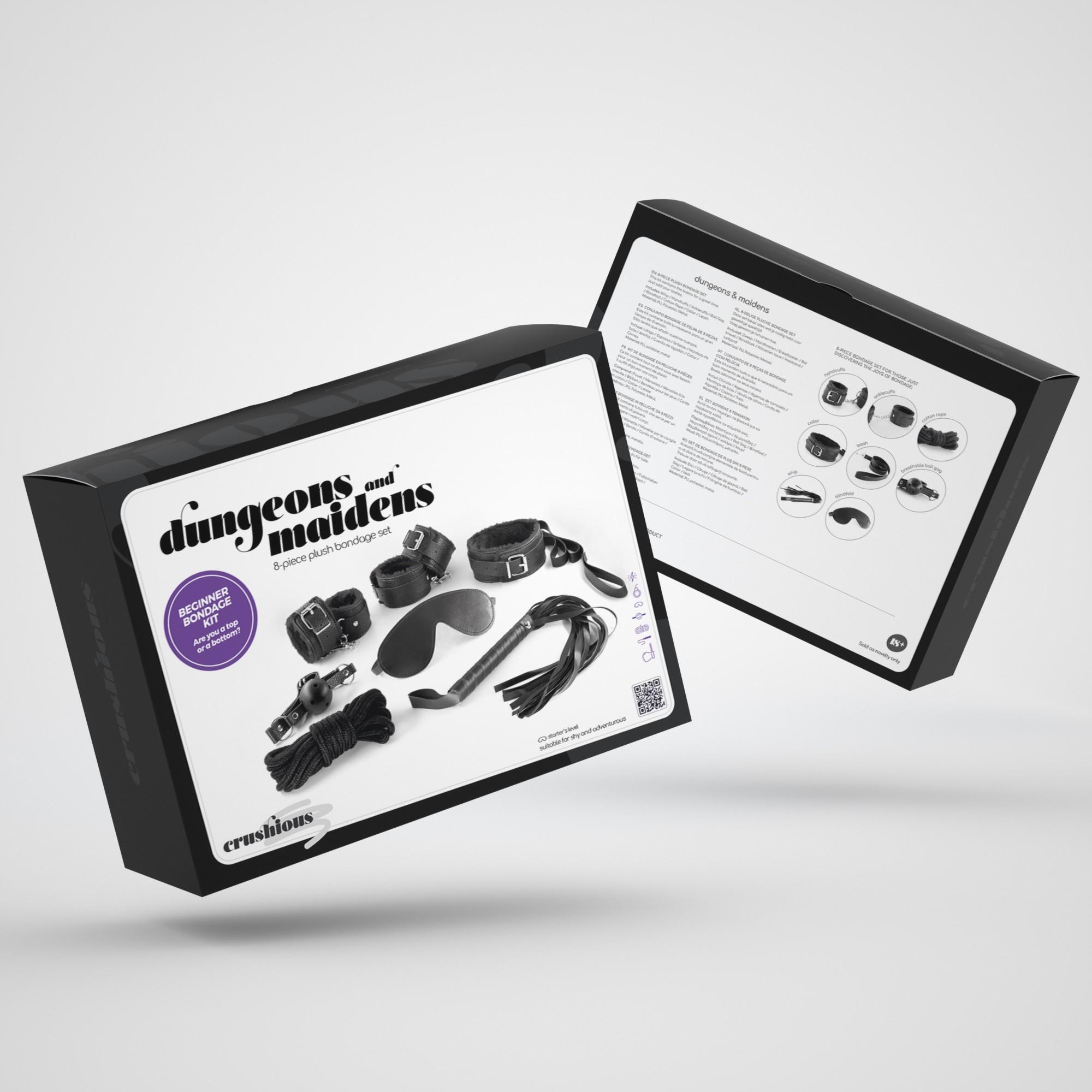 Crushious  Dungeons & Maidens Bdsm Kit Black