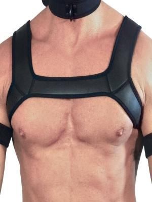 RudeRider Neoprene Harness Black, L size