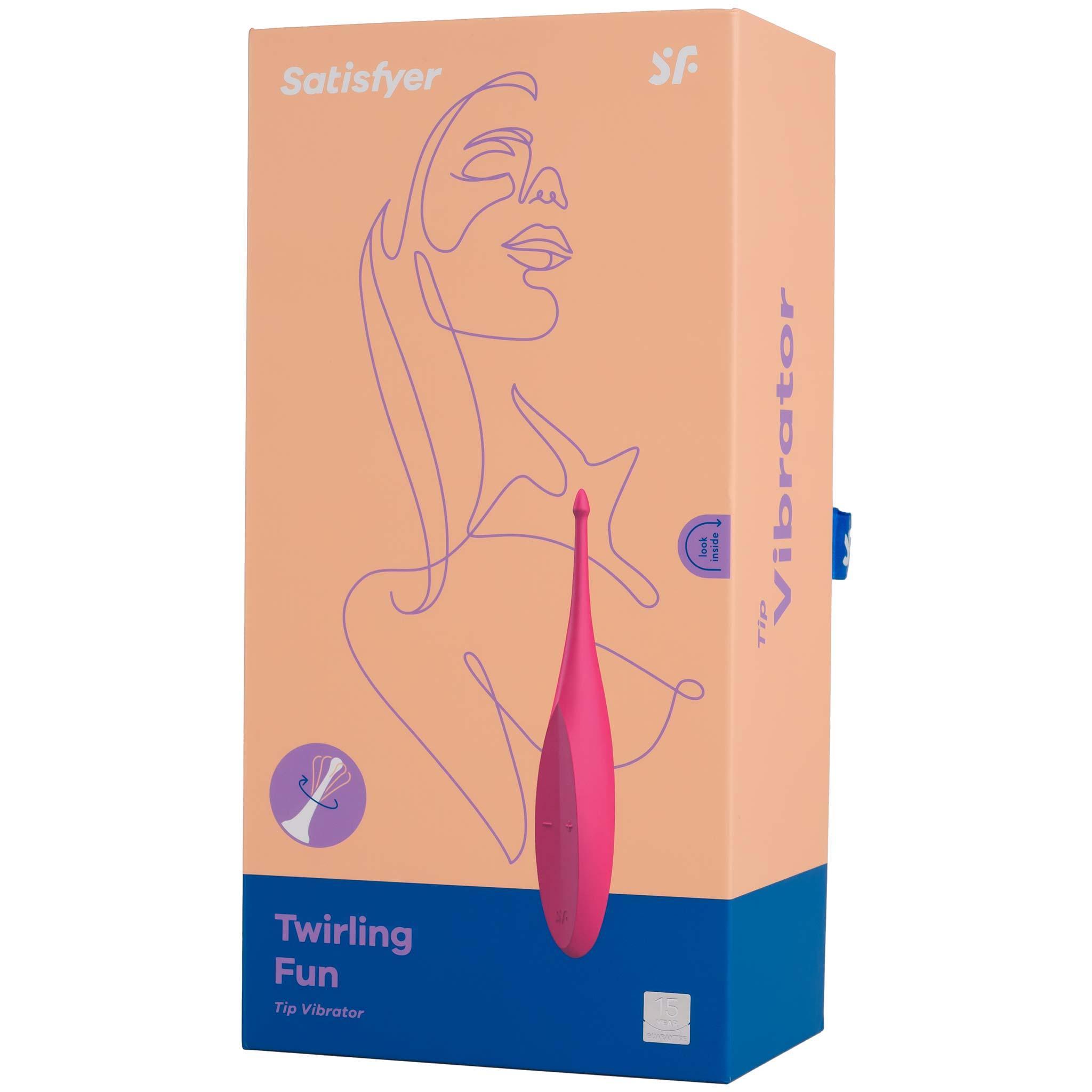 Satisfyer Twirling Fun Vibrator, Pink, 17,5 cm Satisfyer Twirling Fun Vibrator, Pink, 17,5 cm