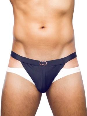 2Eros BLK Label Swim Briefs VB31 Black and White