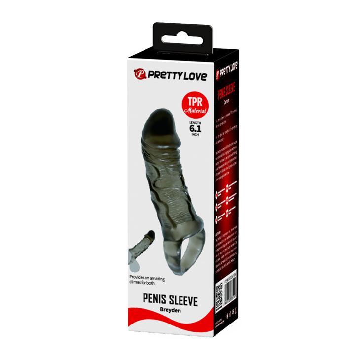 BAILE - Carson, Penis extended Sleeve, super-stretchy TPR material ?:32mm   L:150mm BAILE - Carson, Penis extended Sleeve, super-stretchy TPR material ?:32mm   L:150mm