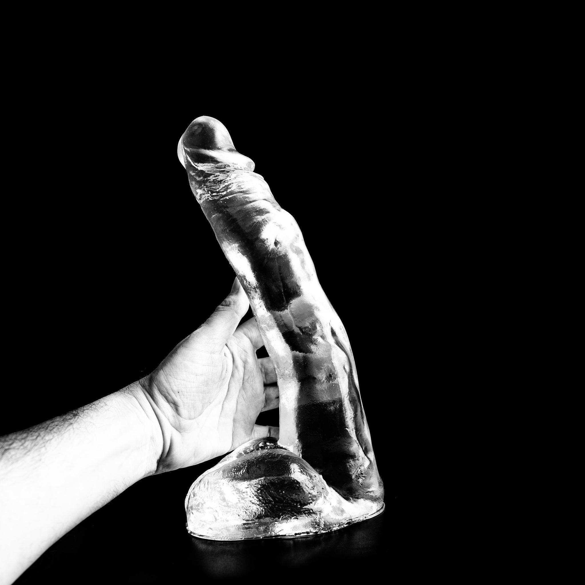 Dark Crystal Josh Dildo, 32 cm, Clear