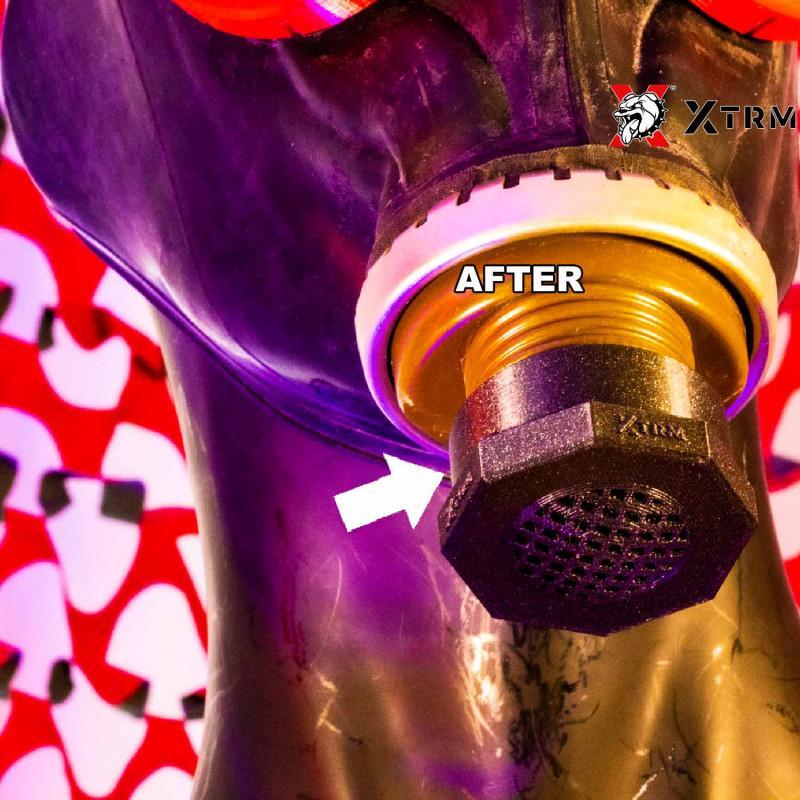 XTRM Gas Mask Slave Control Adapter, black XTRM Gas Mask Slave Control Adapter, black