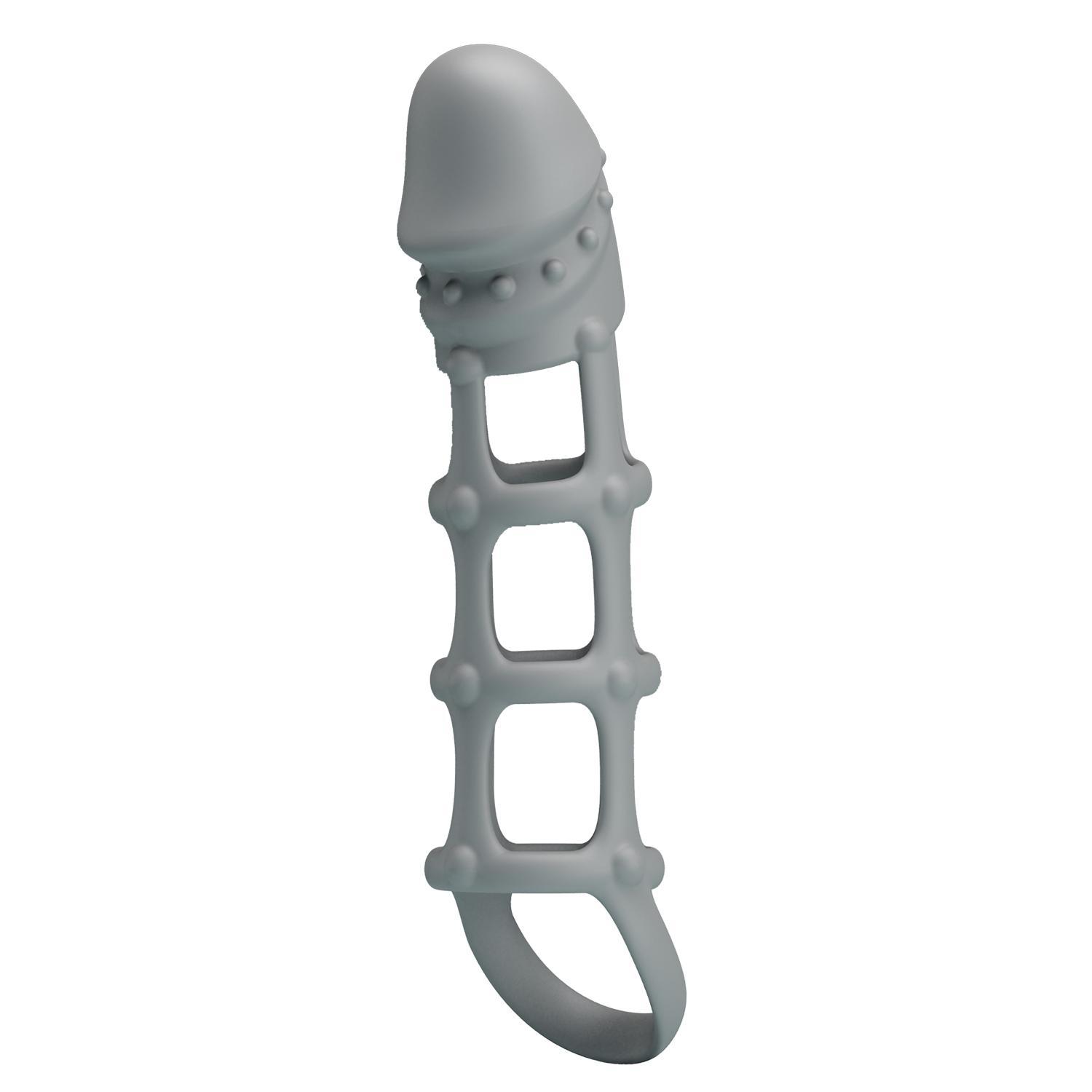 PRETTY LOVE - Penis Sleeve With Ball Strap,  silicone penis sleeve L:170mm  W:40mm  H:32mm PRETTY LOVE - Penis Sleeve With Ball Strap,  silicone penis sleeve L:170mm  W:40mm  H:32mm