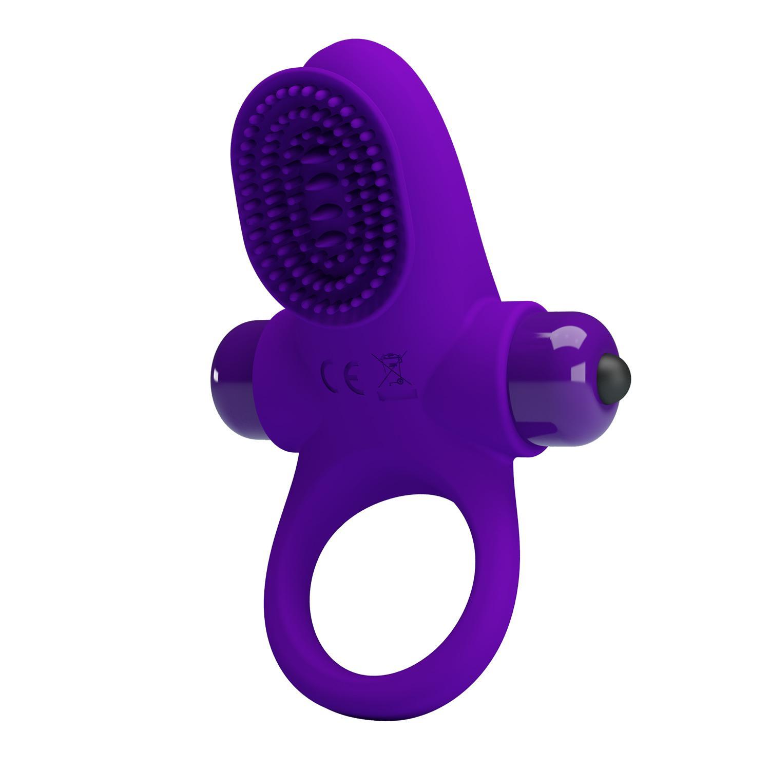 PRETTY LOVE - Vibrant Penis Ring, 56 mm, Purple