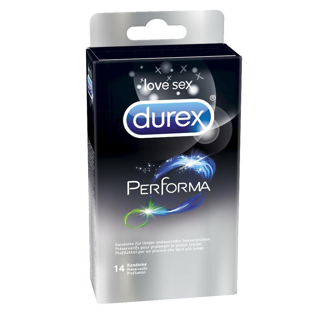 Durex Performa Condoms 14 pcs, with Reservoir, with Delay Effect, Ø 56mm, 195mm