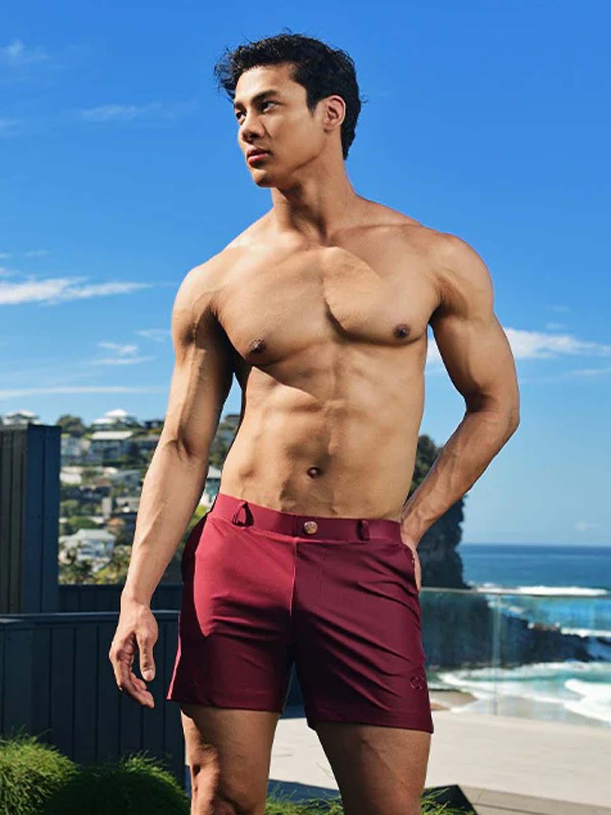 2eros Bondi Bar Beach Swim Shorts S60 Tawny Port (Series 3) - Size: L