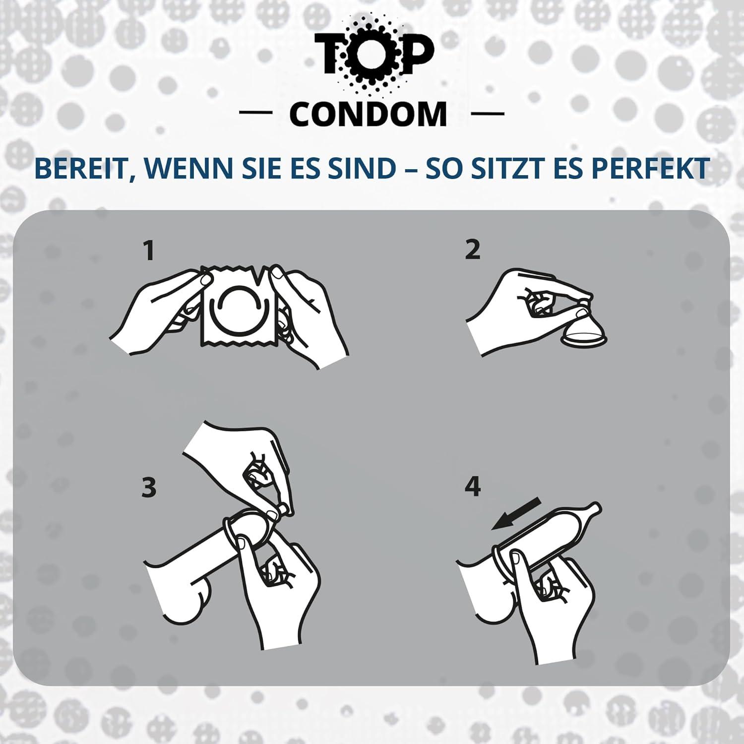 TOP Condoms Standard: What A Pleasure - Standard Fun, Packs of 100