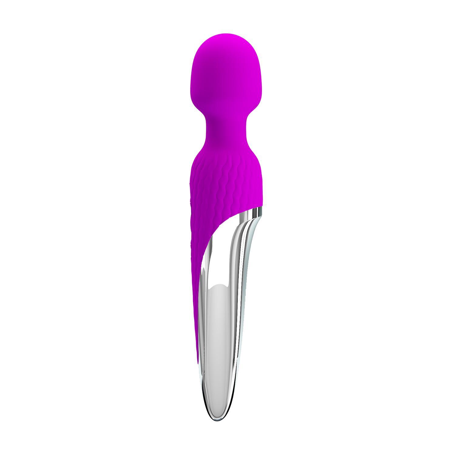 PRETTY LOVE - Nathanial, Super powerful body wand massager, 7 functions of vibration, 5 levels of speed adjustment,  silicone, rechargeable ?:260mm   L:48mm