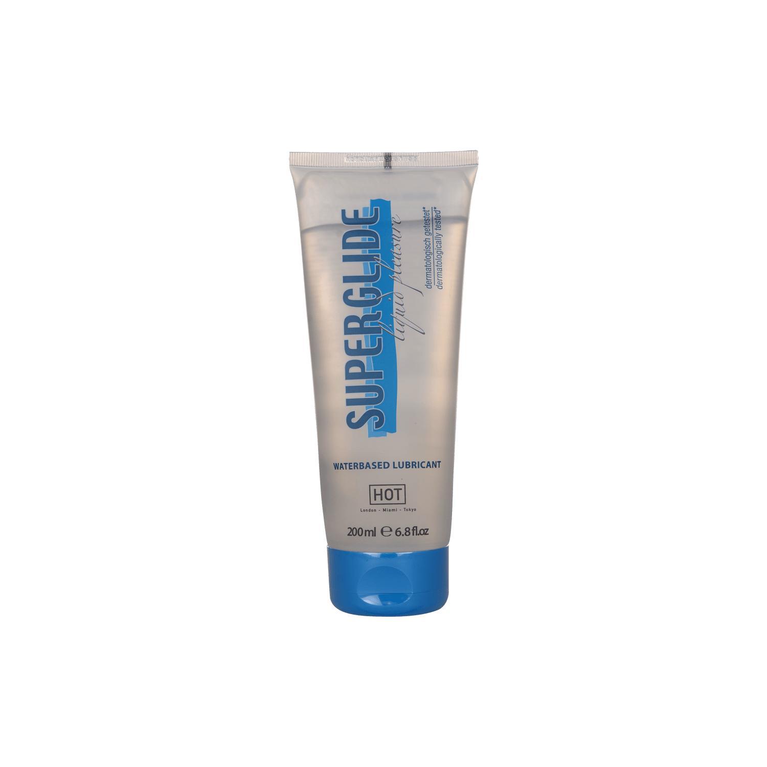 HOT SUPERGLIDE waterbased lubricant, 200ml/6.8fl.oz
