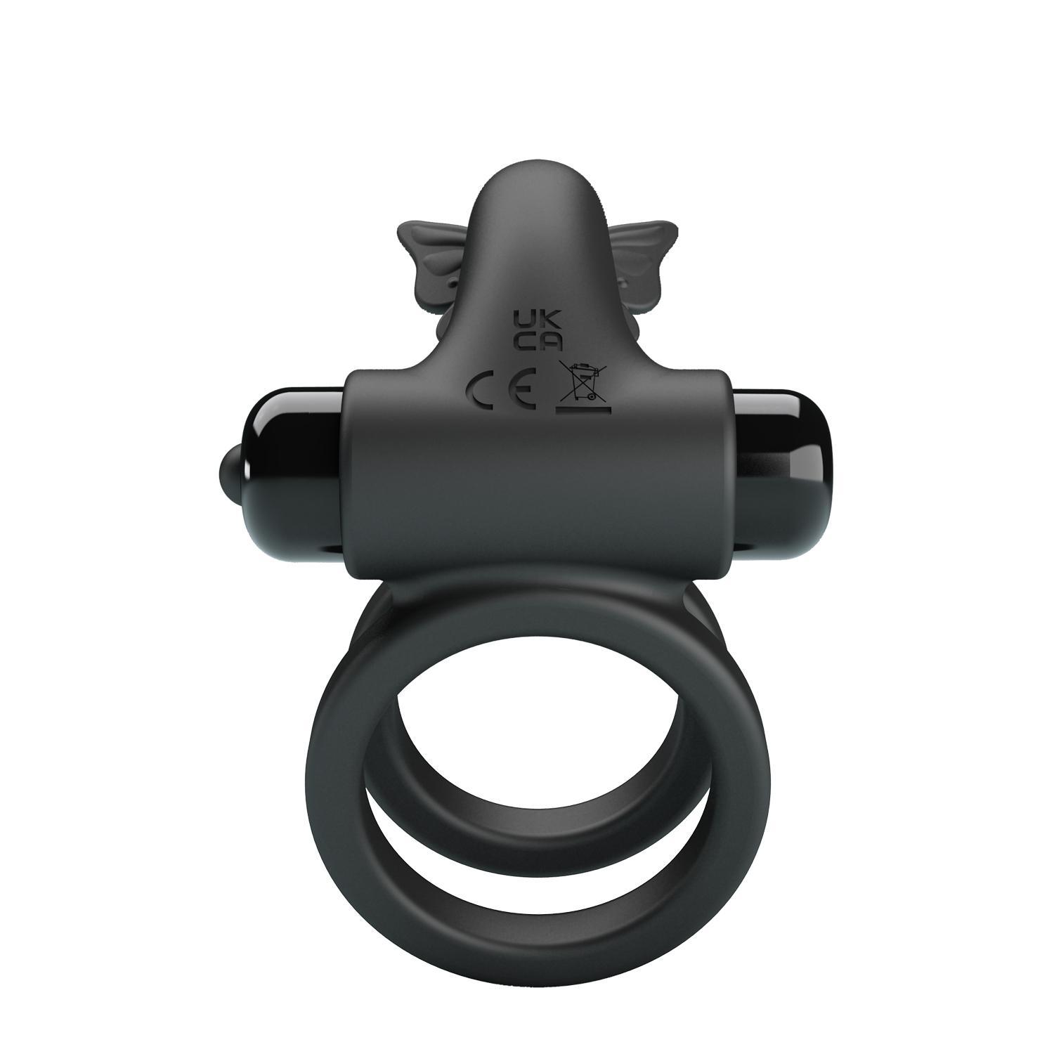 PRETTY LOVE - Passionate Ring Ix, Silicone, 10 functinos of vibration, 1AAA battery. 38-86