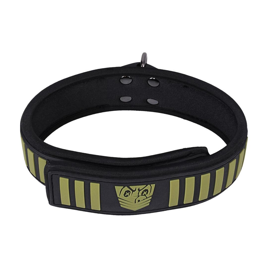 Fort Troff Tactical Collar and Leash - Black/Green