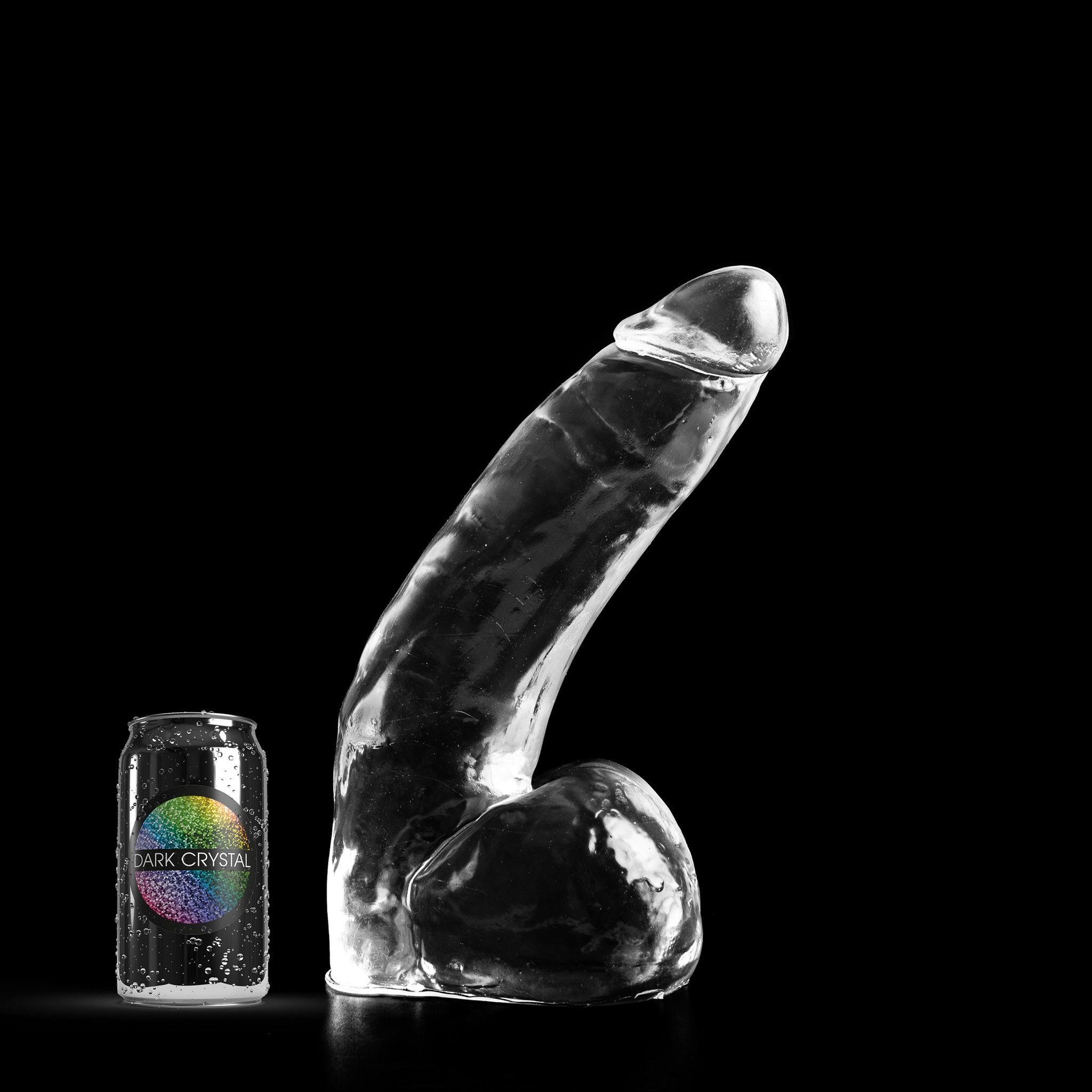 Dark Crystal Tolver Dildo, 29 cm, Clear