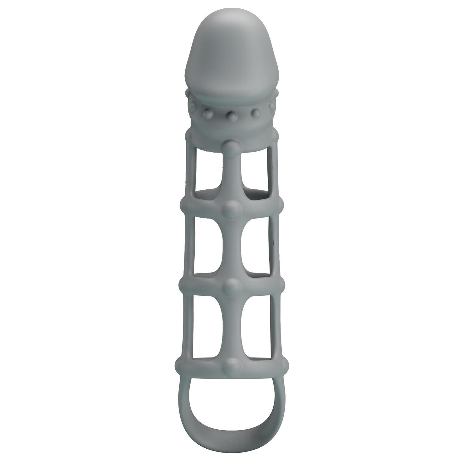 PRETTY LOVE - Penis Sleeve With Ball Strap,  silicone penis sleeve L:170mm  W:40mm  H:32mm PRETTY LOVE - Penis Sleeve With Ball Strap,  silicone penis sleeve L:170mm  W:40mm  H:32mm