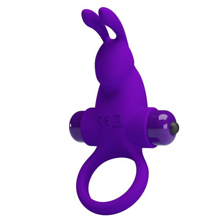 PRETTY LOVE - Vibrant Penis Ring,  Purple, 56 mm