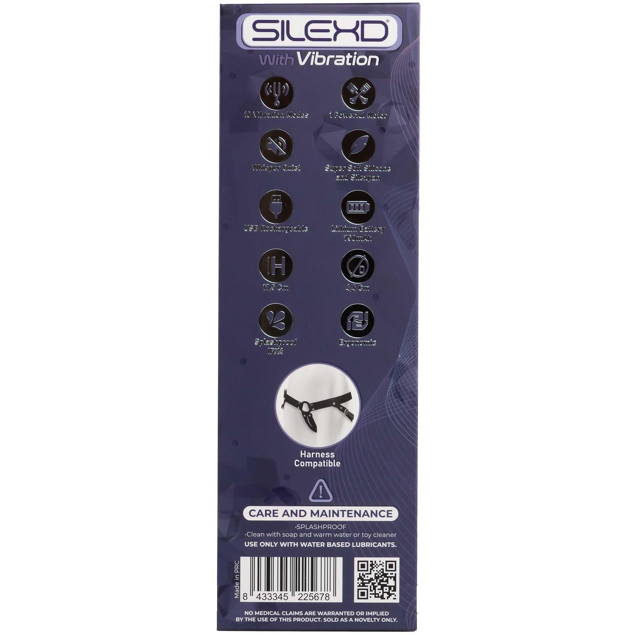 SILEXD Premium Silicone Dildo Model 2 Vibration, 17,5 cm, Flesh