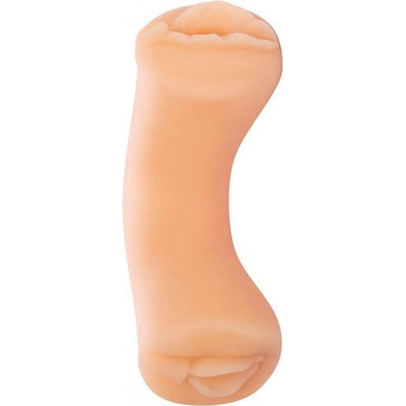 XXX FOR TWO - Dual Side Masturbator, 11cm, Flesh