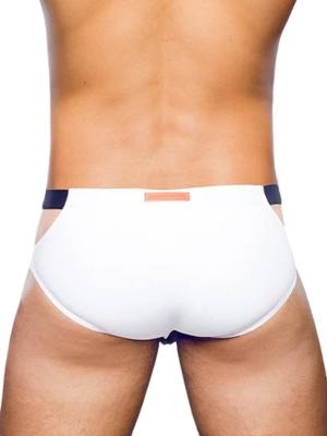 2Eros BLK Label Swim Briefs VB31 Black and White