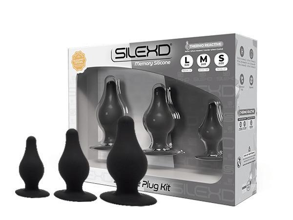 SILEXD Silicone Plug Kit Model 2 (S, M & L), Black SILEXD Silicone Plug Kit Model 2 (S, M & L), Black