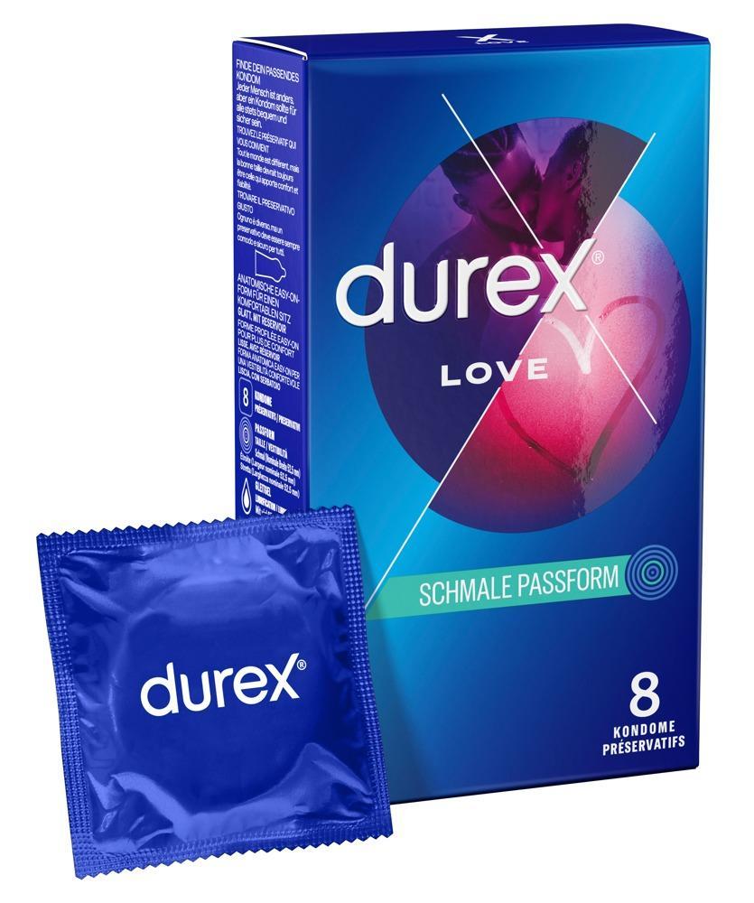 Durex Love Condoms 8 pcs, with Reservoir, Ø 52mm,190mm