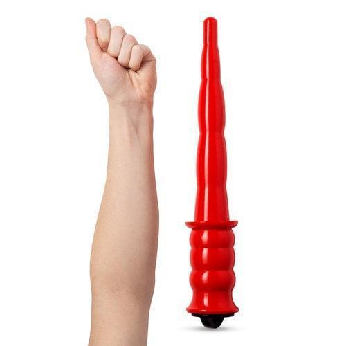 Bulls Eye Anal Dildo Night Stick - Busted, 37 cm, Red
