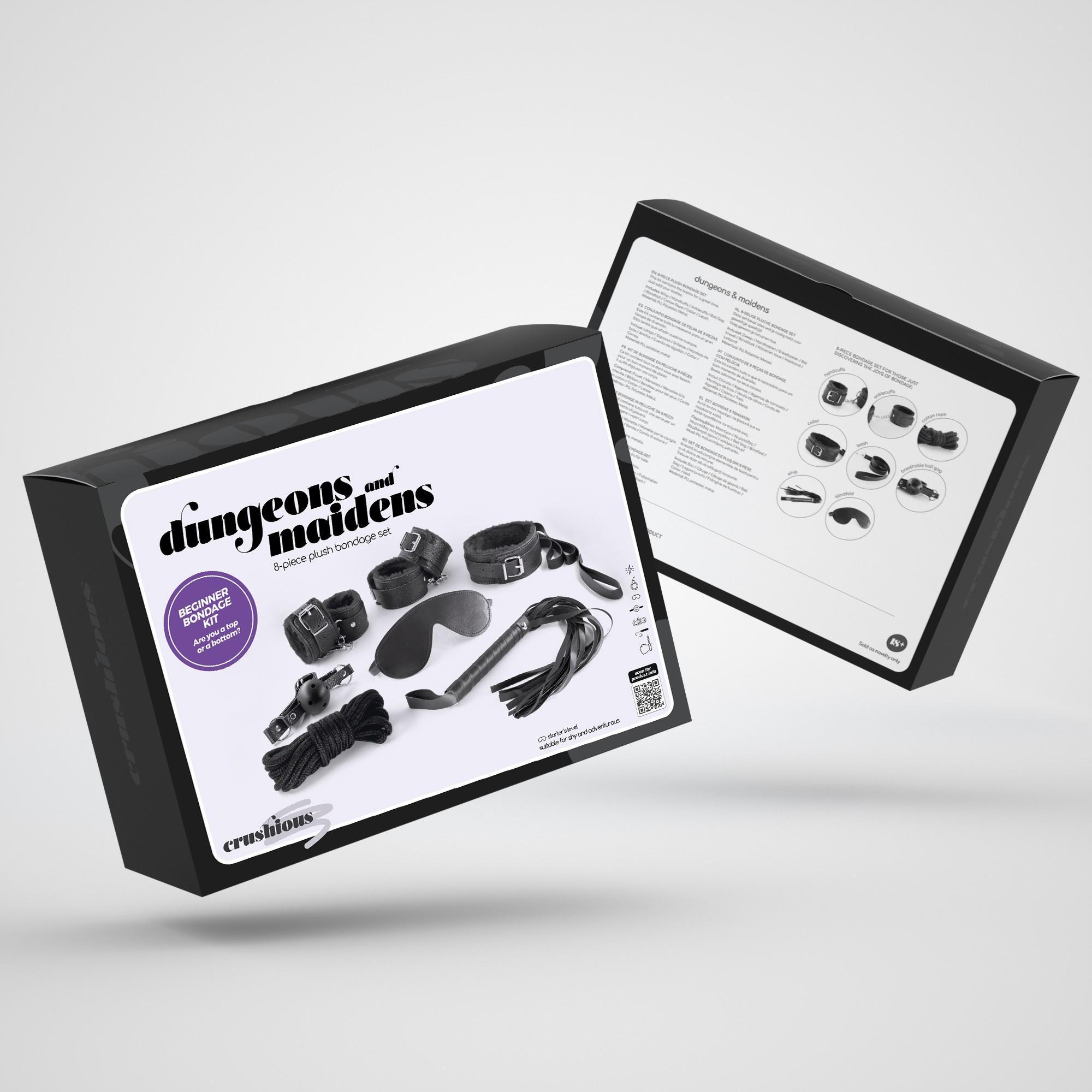 Crushious  Dungeons & Maidens Bdsm Kit Black