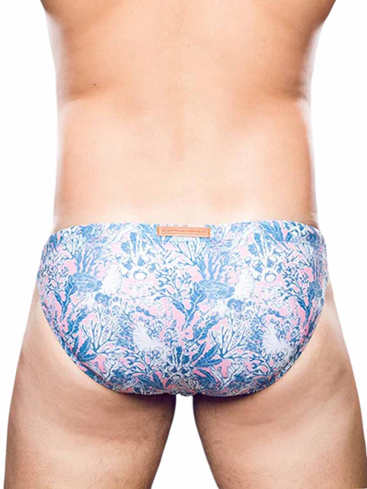 2Eros Print Swim Briefs V20 Swimwear Coral Teal