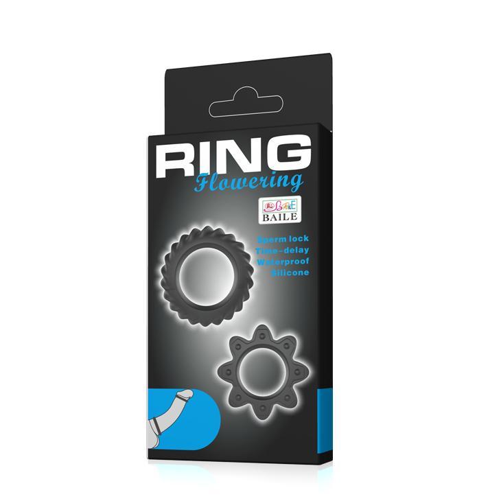 BAILE - Ring, silicone penis rings, multiple use for different size ?:23mm  ?:28mm