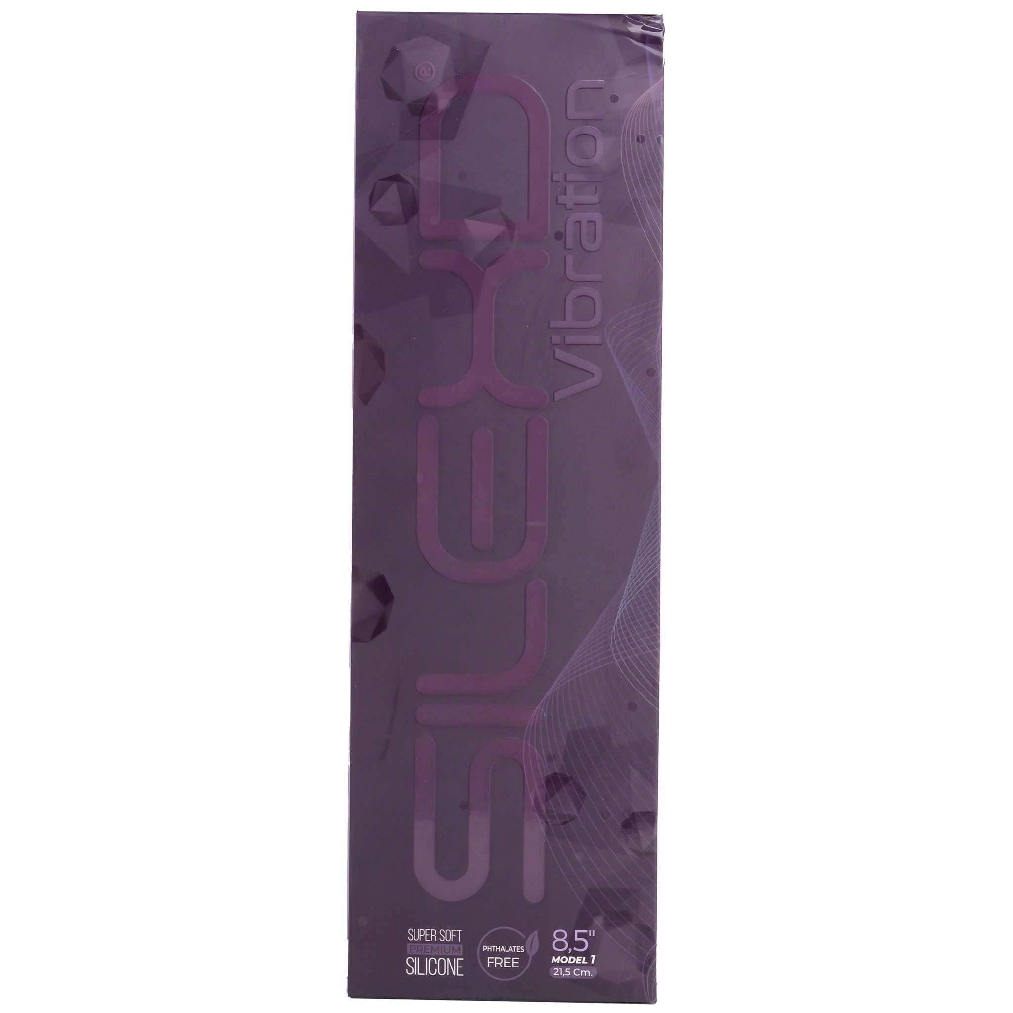 SILEXD Premium Silicone Dildo Model 1 Vibration 21,5 cm, Pink