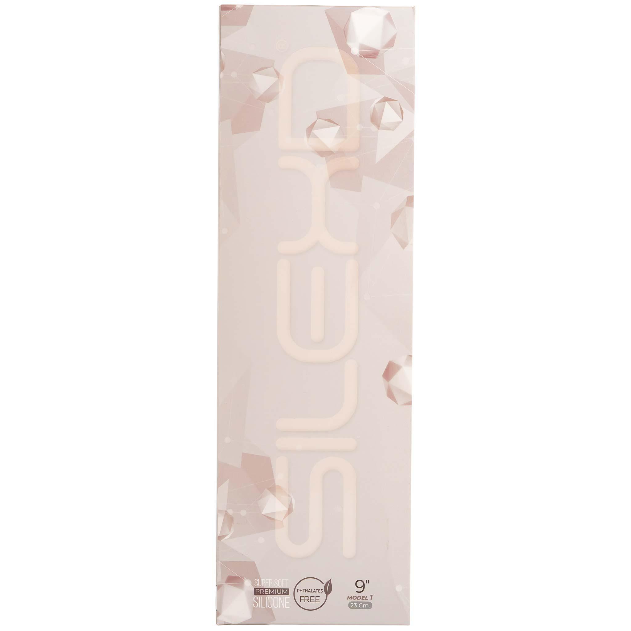 SILEXD Premium Silicone Dildo Model 1, 23 cm, Flesh