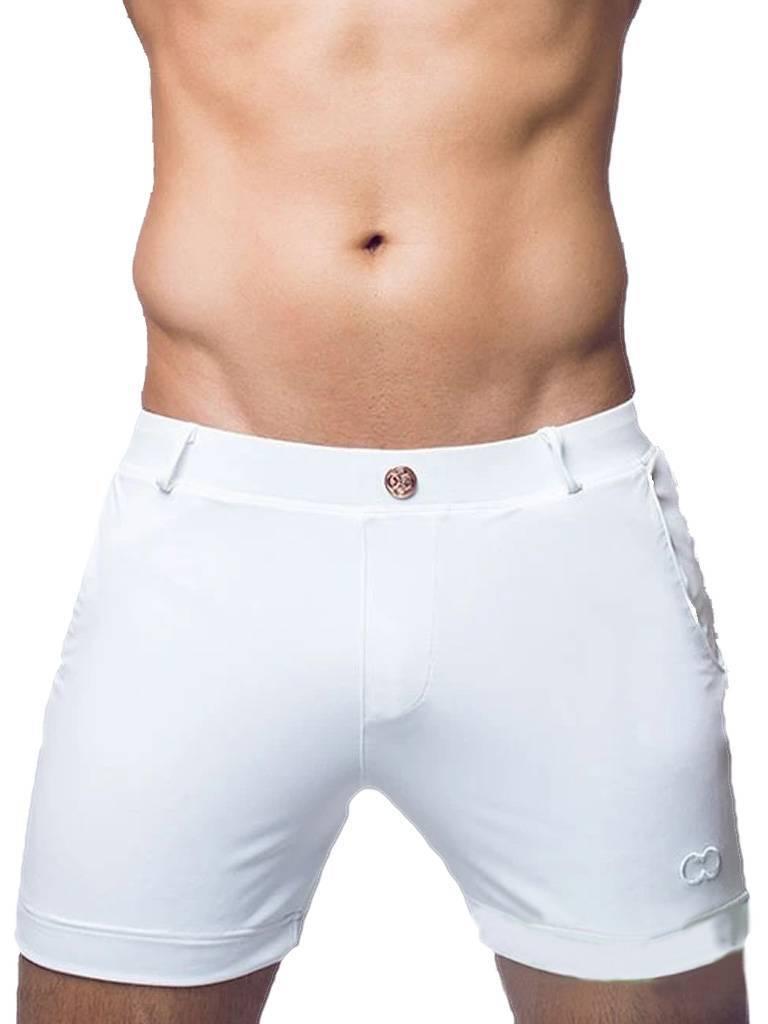 2Eros Bondi Bar Beach Swim Shorts S60 White (Series 3) - Size: L