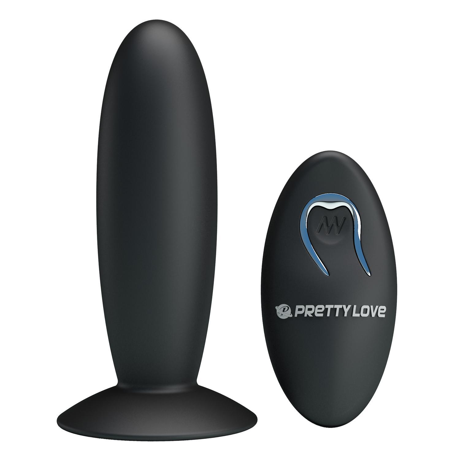PRETTY LOVE - Cobra, Anal Plug on-contact vibrator, silicone,  2 LR1130 batteries ?:26mm  L:76mm