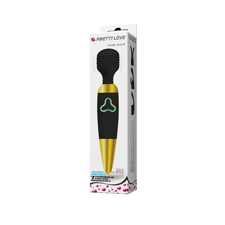 PRETTY LOVE - Body Wand,  7 functions of vibration, multi speed control, USB Rechargeable,LED lights ?:45mm   L:250mm
