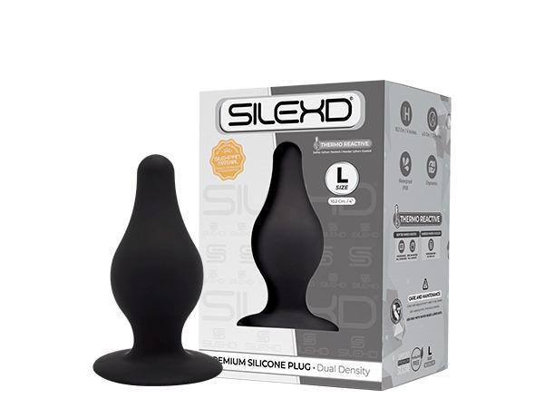 SILEXD Premium Silicone Plug Model 2 L, 10,2 cm, Black