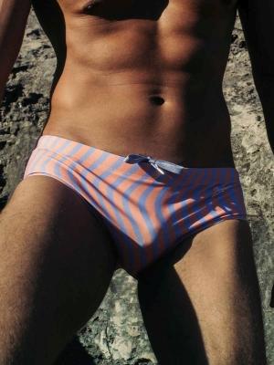 2Eros V40 Printed Swim Briefs Sunga Dolce Purple - Size: M