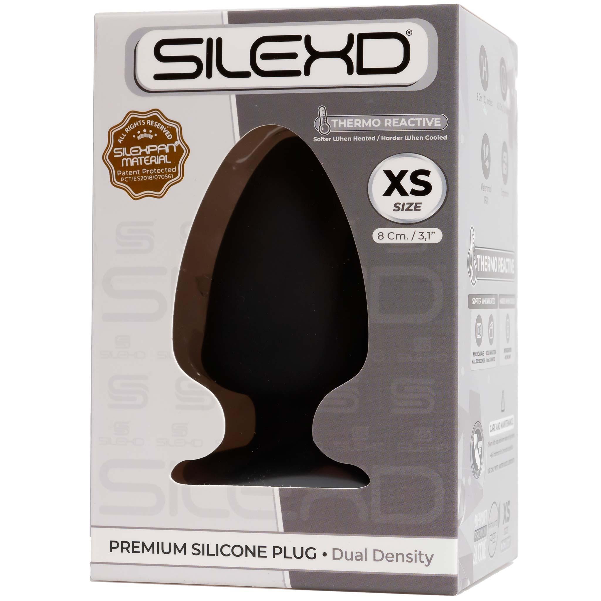 SILEXD Premium Silicone Plug Model 1 XS, 8 cm, Black