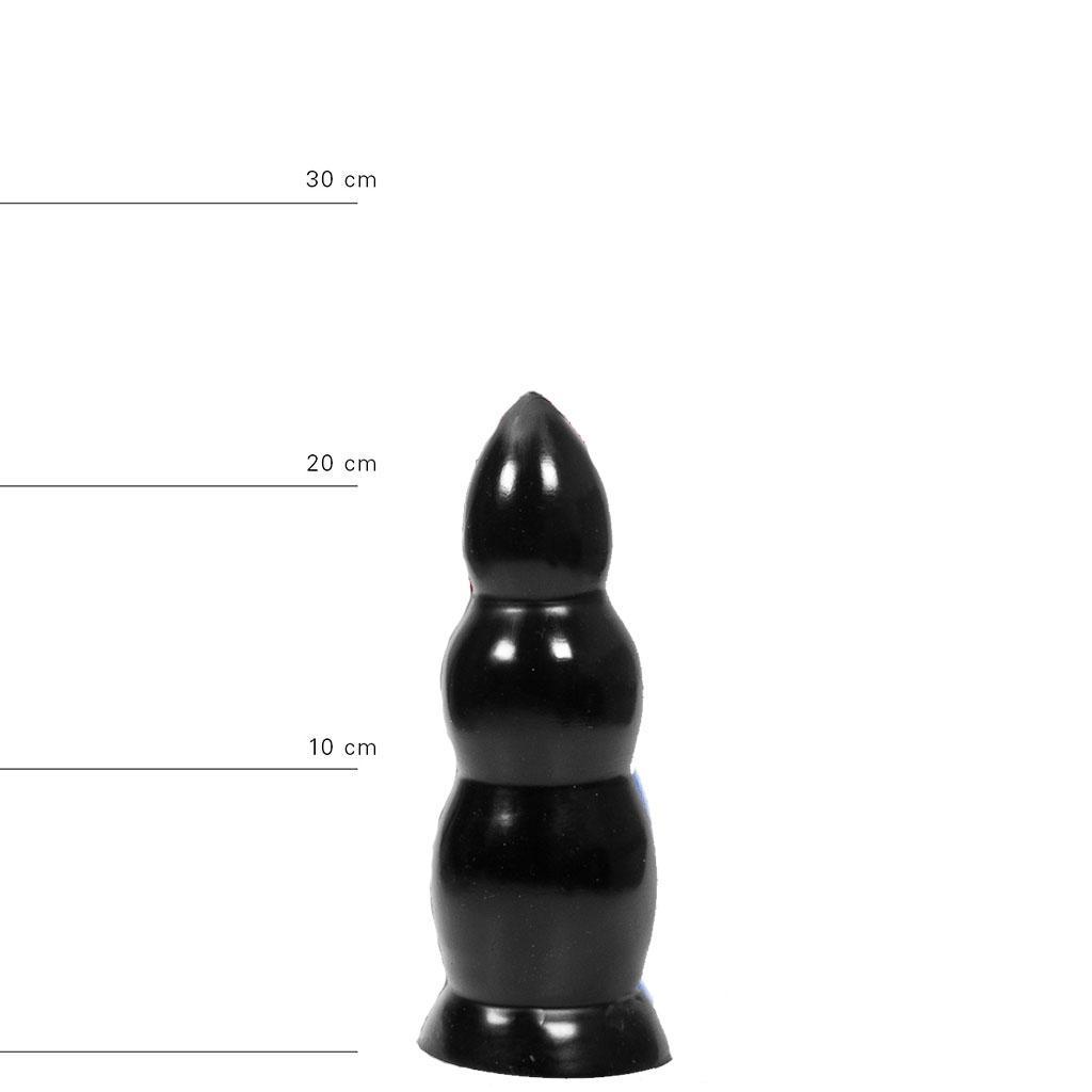 All Black Butt Plug Mamba, 23 cm