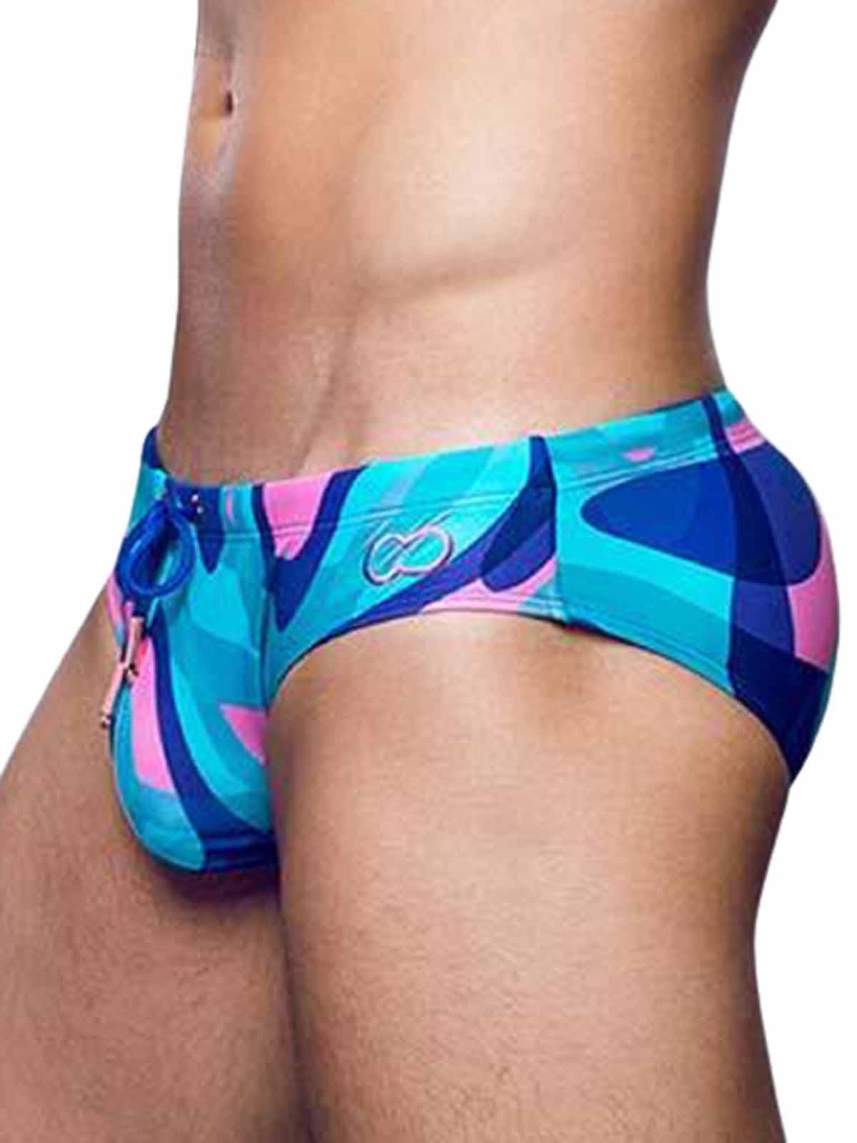 2Eros Print Swim Briefs V10 Kai Blue