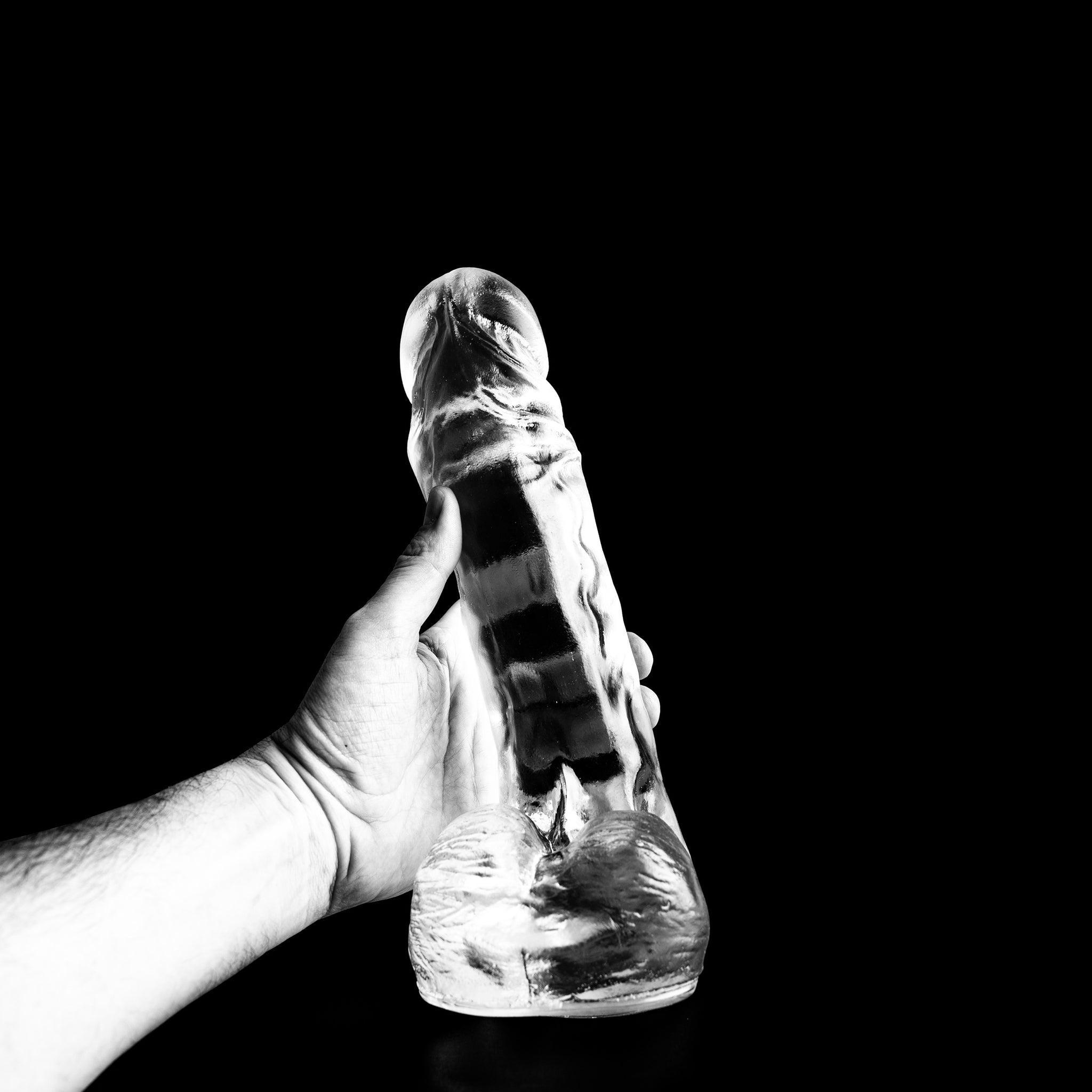 Dark Crystal Luk Dildo, 30,5 cm, Clear