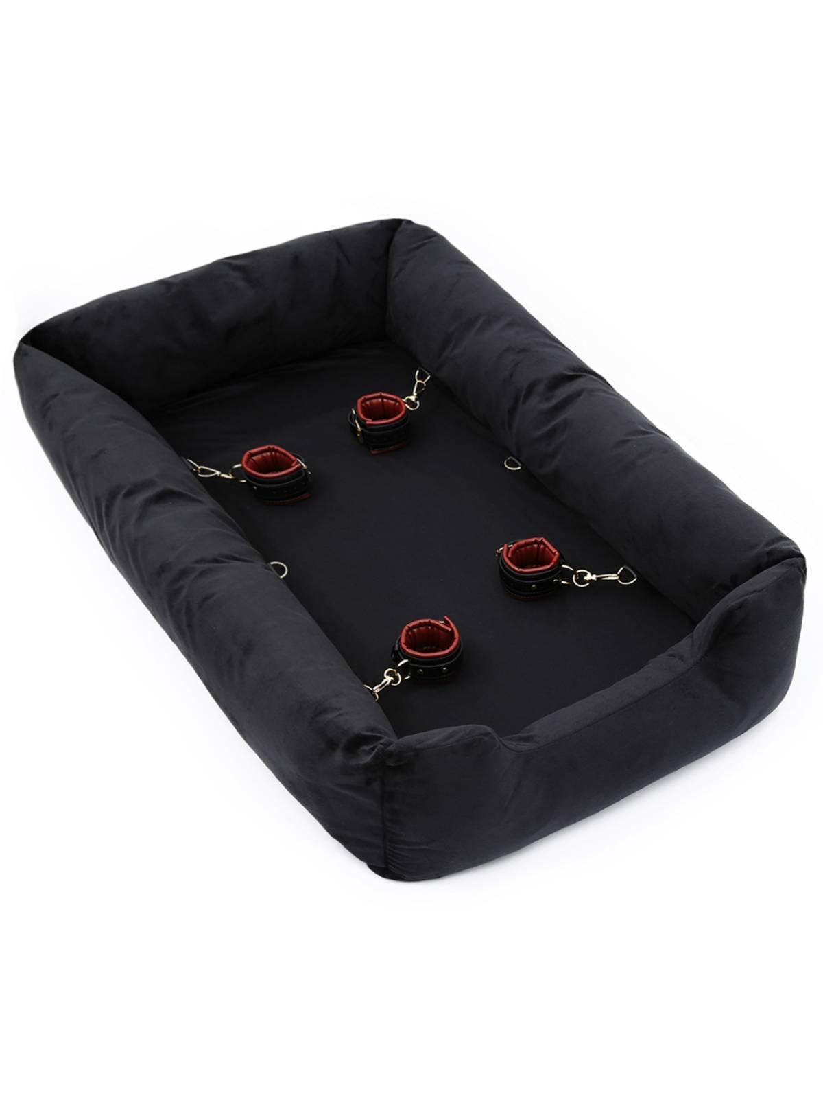 Rude Rider Puppy Kennel w/ Cuffs  Black/Red 106x70x20 cm