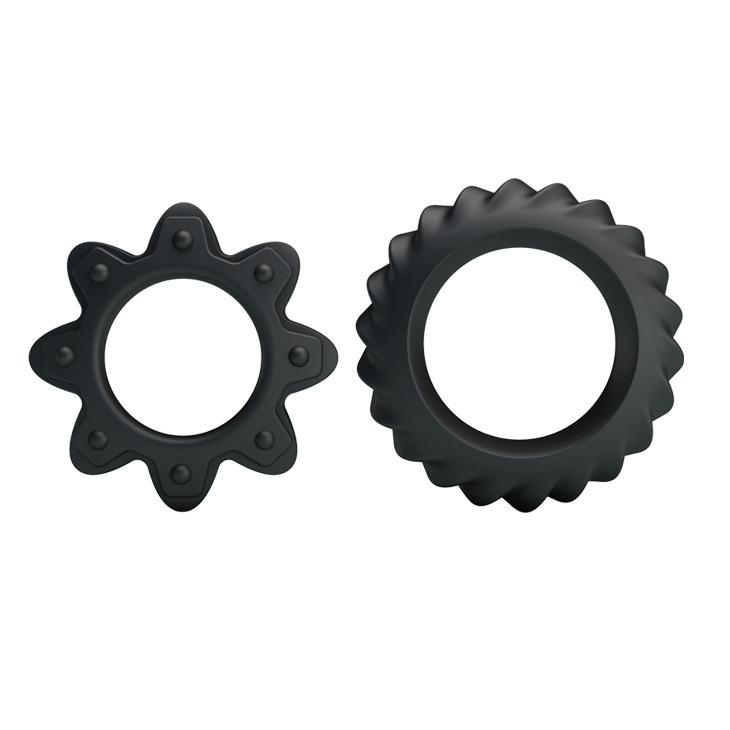 BAILE - Ring, silicone penis rings, multiple use for different size ?:23mm  ?:28mm