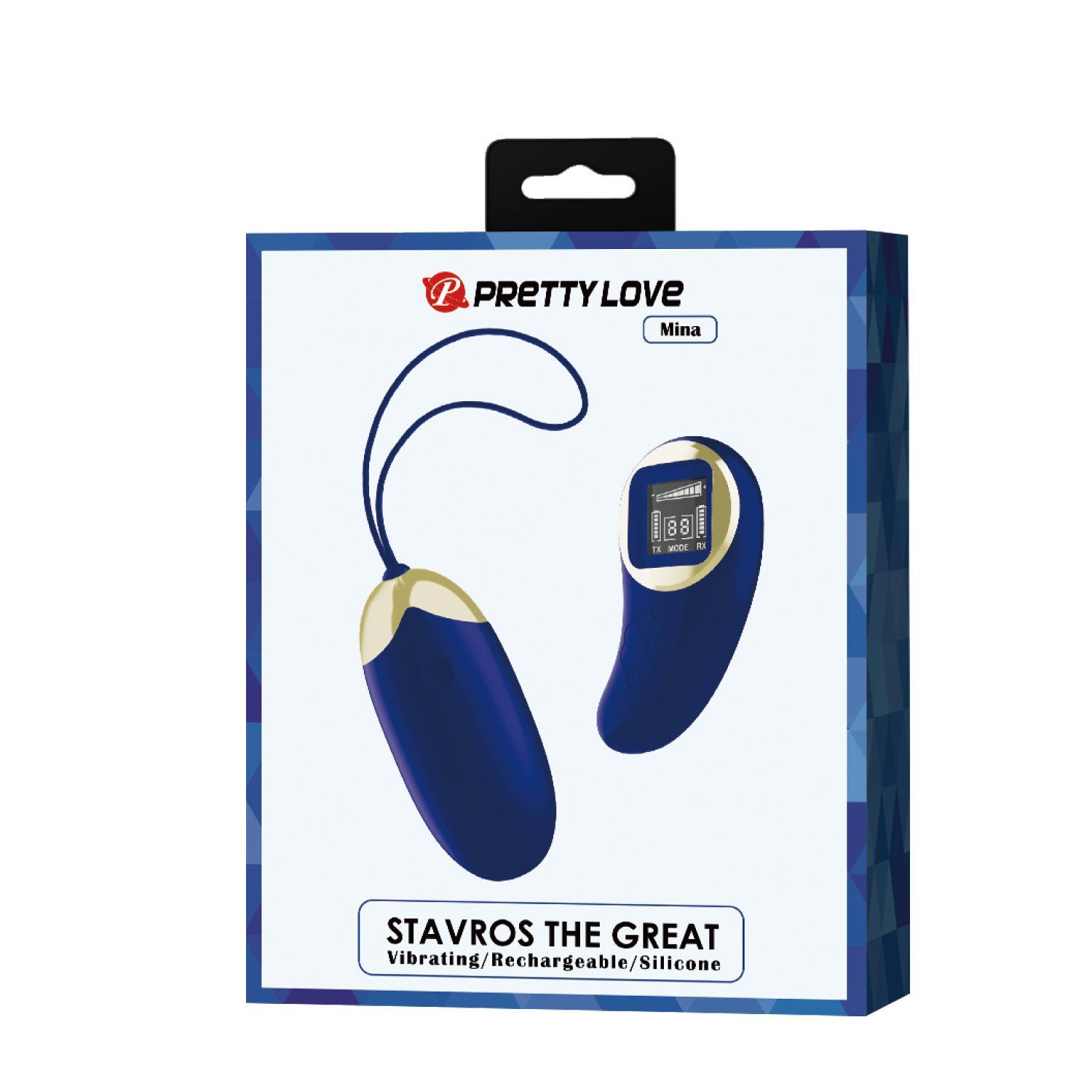 PRETTY LOVE - Stavros the Great Mina - Egg Vibrator - Blue