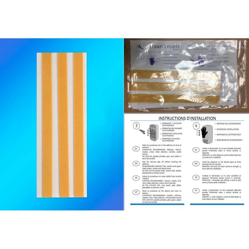 Double-sided adhesive kit for installation of the dispenser 1 liter