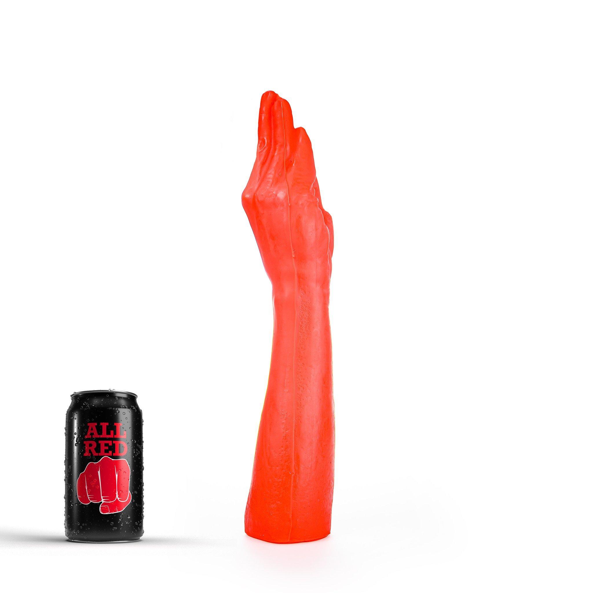 All Red Arm Dildo, 37,5 cm