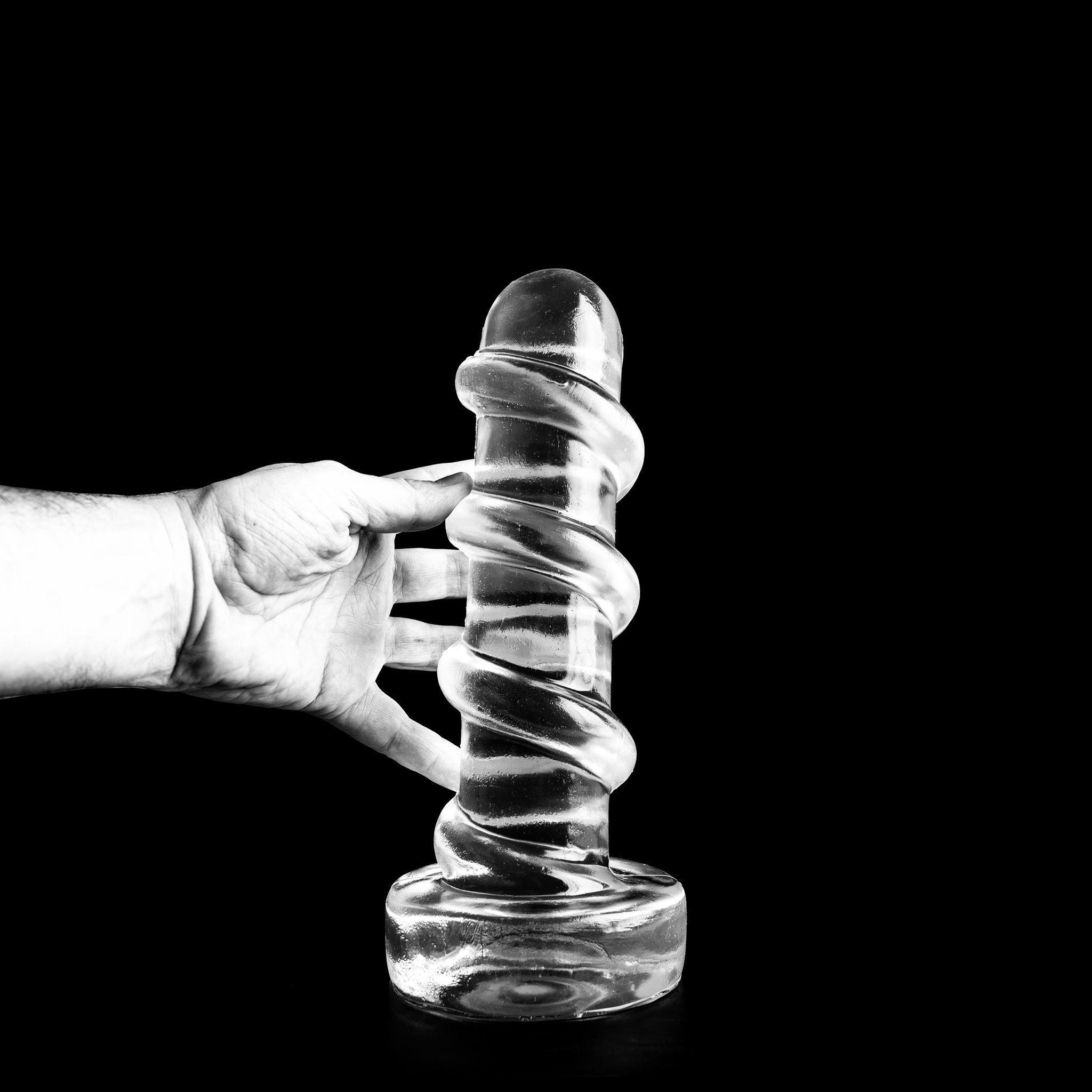 Dark Crystal Rask Dildo, 30 cm, Clear