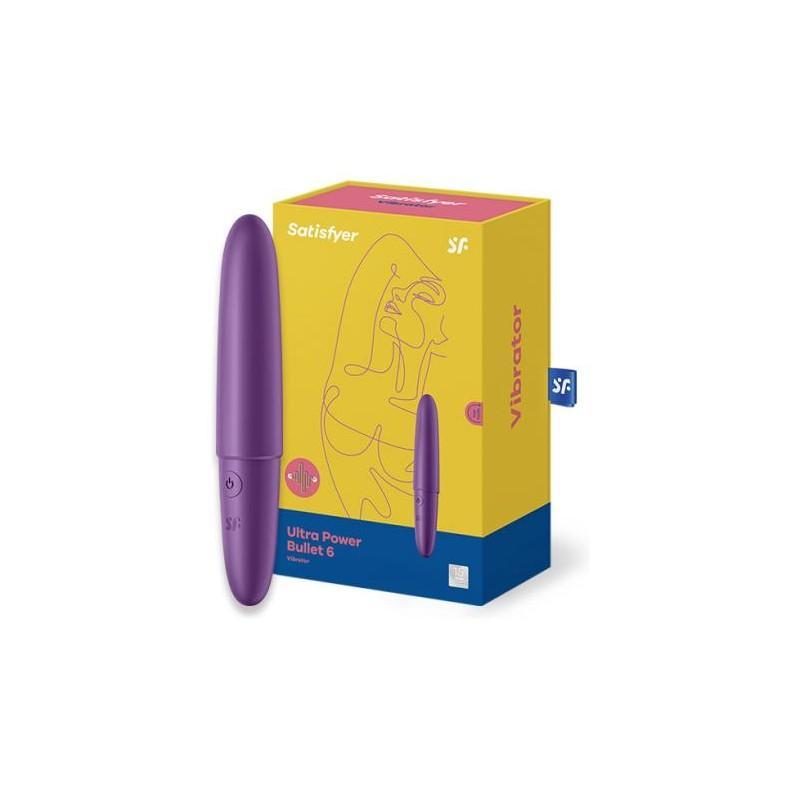 Satisfyer Ultra Power Bullet 6 Vibrator, Purple, 13 cm